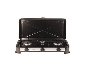 Placa de gas Ardes ODINO 3 negra 3 zonas esmaltada 59,5 cm