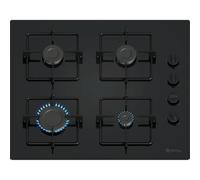Placa de gas Balay 3ETG464SB cristal templado 59 cm 4 fuegos negra integrada
