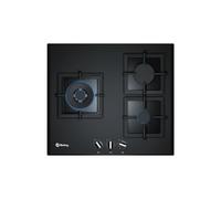 Placa gas 3 fuegos 8000W (Negra) - BALAY