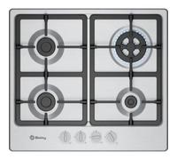 Placa de gas Balay 3ETX565CB 4 fuegos 60 cm acero inoxidable seguridad Wok