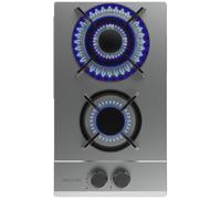 Placa de gas Bolero Squad G 2200S de 2 zonas y 5250 W (acero inoxidable) - CECOTEC