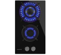 Placa de gas Bolero Squad G 2200S de cristal negro 2 zonas 5250 W (negro) - CECOTEC