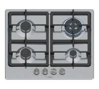 Placa de gas Bosch PGH6B5K90 4 zonas Wok Acero inoxidable Integrable