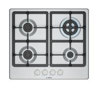 Placa de gas Bosch PGH6B5K90 4 zonas Wok Acero inoxidable Integrable