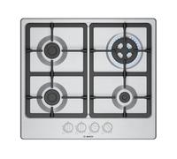 Placa de Gas Bosch Serie 4 PGH6B5K90 4 Zonas 7800W Acero Inoxidable