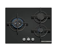 Placa de Gas Bosch Serie 6 3 Zonas 8000W Negro - PPC6A6I10