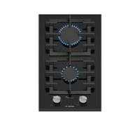 Placa Bosch Serie 8 PRB3A6I40 Gas 2 Zonas FlameSelect Vidrio Negro 30 cm