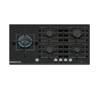 Bosch PRS9A6H40 Serie 8, Placa de gas, 90 cm, Vidrio templado, Negro