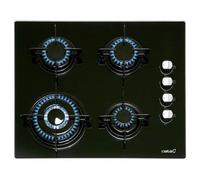 Placa de Gas Cata CI 631 BK 4 Zonas 60 cm Cristal Negro