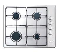 Cata Placa de Gas, Modelo GI 6004 X, Encimera Gas natural, Inyectores de Gas Butano Incluidos, Ancho de 58 cm, Acero Inoxidable