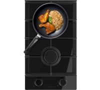 Placa de gas Cecotec Bolero Squad G 2400F Glass Black 2 fuegos 5,2kW Cristal Negro Hierro Fundido WOK