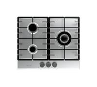 Placa de gas Bolero Squad G 3200F de 3 zonas y 6250 W (acero inoxidable) - CECOTEC