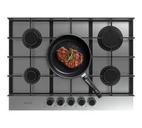 Placa de gas Cecotec Bolero Squad G 5400F Inox 5 fuegos WOK acero inoxidable