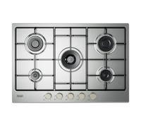 Placa de gas De'Longhi YLG 75 F 5 quemadores 75 cm acero inoxidable