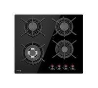 Placa de gas fagor 3cfi-4glspb 4 zonas de cocción gas butano gas natural cristal negro con encendido integrado 60cm