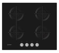 Indesit ING 61T/BK Negro Integrado 59 cm Encimera de gas 4 zona(s)
