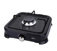 Placa de gas JATA JECG2721 negra 1 zona portátil tapa protectora fácil limpieza