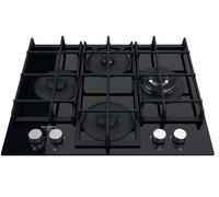 Placa de gas natural (negra) HAGS 62F BK - HOTPOINT