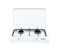 Placa de gas Roline Ravanson K-02T 2 zonas Esmaltada Blanco Encimera