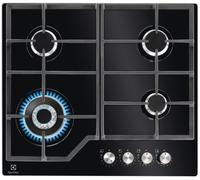 Placa de gas Serie 600 KGG64362K de 4 zonas butano/propano (negra) - ELECTROLUX