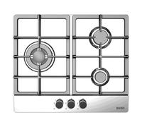 Placa de Gas Svan OG36B00 60 cm 3 Quemadores Wok Inox