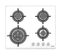 Placa de gas Svan SGW4600B 60 cm 4 quemadores Wok blanca ignite automática
