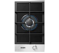 Placa de Gas Svan SVEC1BF Encimera 1 Fogón Wok Ignición Automática Negro