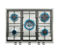 Teka EX 70.1 5G AI AL DR CI Placa de Gas 5 Zonas 68cm Acero Inoxidable
