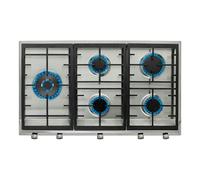 Teka EX 90.1 5G AI AL DR LEFT CI Acero inoxidable Integrado 86 cm Encimera de gas 5 zona(s)