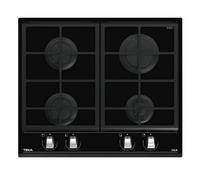 Placa de Gas Teka GZC 64300 XB 4 Zonas 60cm Cristal Negro