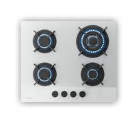 Placa de Gas Velaire | 4 Fuegos con Encendido Eléctrico | Compatible con Gas Natural y GLP | 8000W | 60 cm