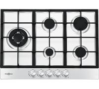 Vitrokitchen EN73IB Placa de Gas Butano 5 Zonas 70cm Acero Inoxidable
