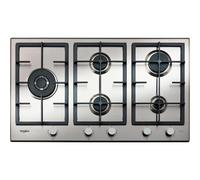 Whirlpool GMAL 9522/IXL - Placa de gas natural de 86cm 5 fuegos Inox