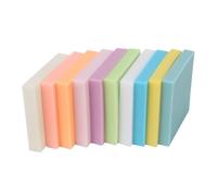 placa de goma para tallar 10 Uds. De sellos de goma suave for tallar bloques, Kit fabricación Multicolor, cuadrados tallados DIY, uso for principiantes