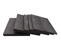 Placa de grafito de alta densidad de 5 piezas, lámina de carbono conductora, placa de electrodo resistente a altas temperaturas, bloque electrolítico de ánodo for laboratorio ( Size : 100*100*4mm )