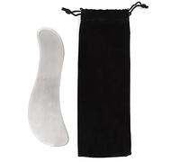 Placa de guasha de masaje, cómoda y portátil, 2,8 x 6,7 pulgadas, masajeador cervical eficaz, práctico acero inoxidable para el cuello