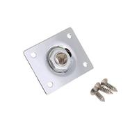 Placa de guitarra + toma de salida rectangular cromada para placa de guitarra Gibosn, tornillos cromados dorados, kit de herramientas de montaje, tornillos de salida eléctrica