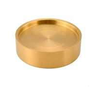 Placa de hielo Sashimi de acero inoxidable 304, espesada, con aislamiento térmico, para sushi, pescado, marisco, salmón, pizarra, resistente, apta para lavavajillas, elegante, dorado, plateado, 22 cm