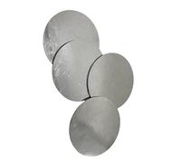 Placa de hierro redonda A3 - Hoja de metal de 1,5 mm de espesor for proyectos de bricolaje, experimentos de laboratorio y diseño industrial(85mm 5pcs)