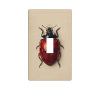 Placa de historia natural vintage con diseño de animales, cubierta decorativa para interruptor de luz de un solo interruptor, placa de pared para cocina, granja, dormitorio, baño, decoración artística