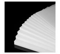 Placa De Hojas, Espesor 1-10 Mm Tablero De Polipropileno Blanco 100x100 105x148 100x200 200x200 148x210 210x297 Mm Placa De Hojas De Plástico PP De Grado Alimenticio 1/2/3/4/5 Piezas(Size:100x100x1mm