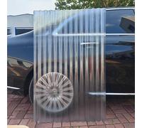 Placa De Iluminación Natural De Protección UV,Paneles Para Tejado Transparente,Placa Ondulada De 1mm,Paneles Aislante Transparente FRP Para Solárium,Fácil De Cortar,3Pcs-0.9x1.7m(35x67in)