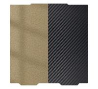 Placa de impresión 305x321mm, compatible con Prusa, Core ONE L | Lámina flexible de acero para resorte, doble cara PET tipo fibra de carbono y PEI texturizado(PEI and PET)