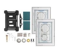 Placa de impresión de azulejos invisible con sistema de fijación sin herramientas para cisterna TECE, disparador magnético oculto con placa de presión con kit de instalación, fácil instalación