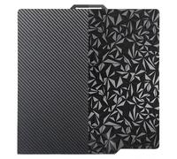 Placa de Impresión Pet+Peo de Doble Cara, 257x257mm, Fibra de Carbono Pet Texturizada Pei, Cama de Acero Muelle Magnético, Para Bambu Lab p1p/p1s/x1 (PEO+PET)
