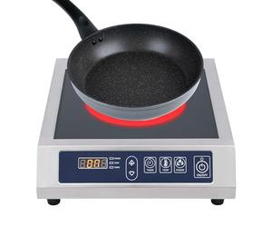 Placa de inducción 3500 W, 35 cm, cocina eléctrica de inducción, 75 kg, grande, profesional, placa de inducción, 1 placa para diámetro de 12 - 30 cm, magnética, plana, acero inoxidable, esmaltada