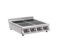 Royal Catering RCIK-3500IC4.2 Placa de inducción Hornillo de cocina - 4 x 20 cm - 10 niveles - temporizador - 77 x 70 x 25.5 cm