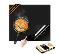 Placa de inducción actualizada mate, 61 x 53 cm, cubierta de vitrocerámica, resistente al calor a 300 °C (572 °F) | compatible con Power Boost | evita resbalones y arañazos