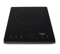 Placa de inducción Adler AD 6513 2000W 1 zona Touch Control Negro