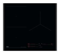 Aeg TI63IQ30FB - Placa de FlexInducción 59 Cm 3 Zonas SenseFry Hob2Hood Biselada Negra